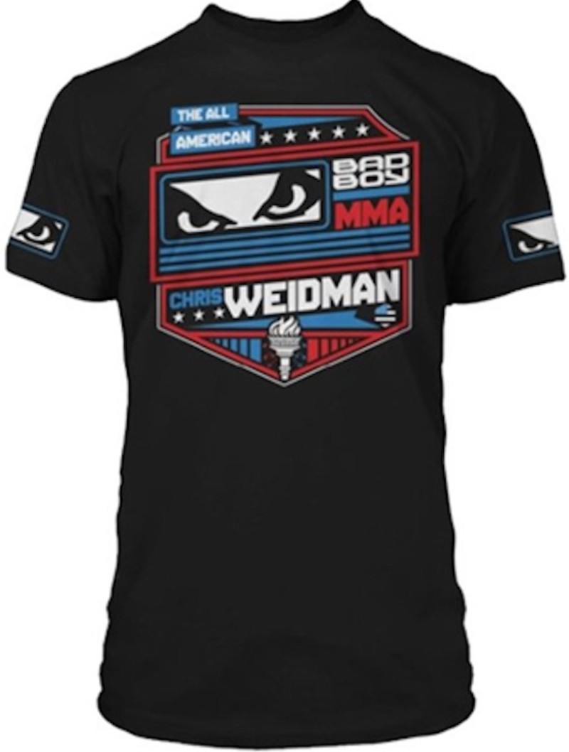 Bad Boy Bad Boy Chris Weidman UFC 175 Walkout T Shirt Black