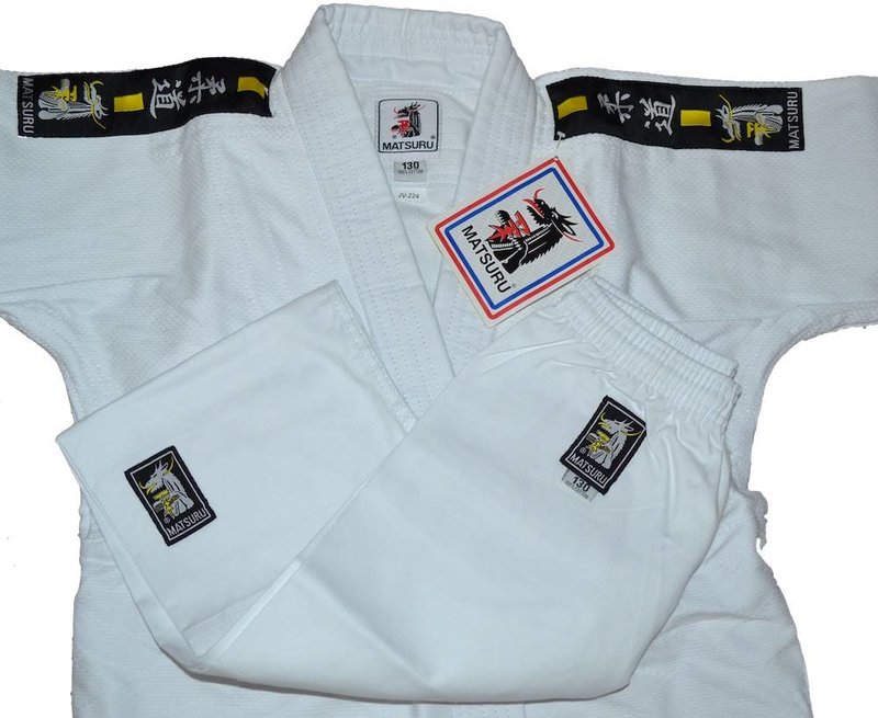 Matsuru Matsuru judo suit Juvo 0003 with label White Judo Clothing