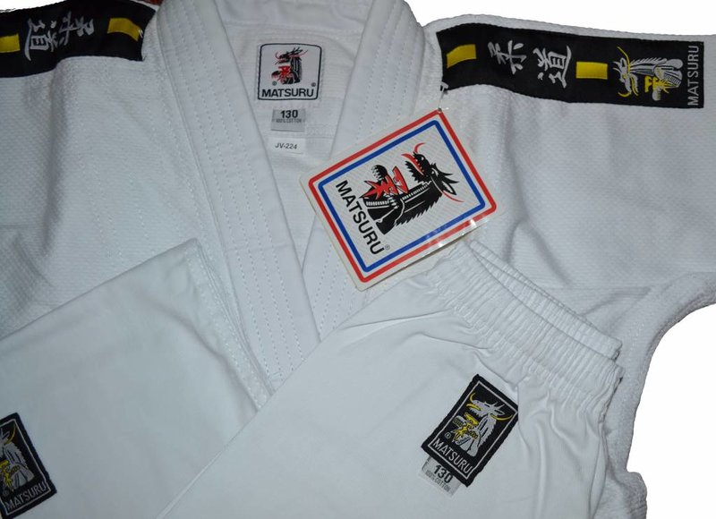 Matsuru Matsuru Judo Anzug Juvo 0003 mit Aufschrift Weiß