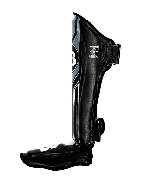 Booster Schienbeinschützer Kickboxen Pro Range BSG V 9 Schwarz Grau