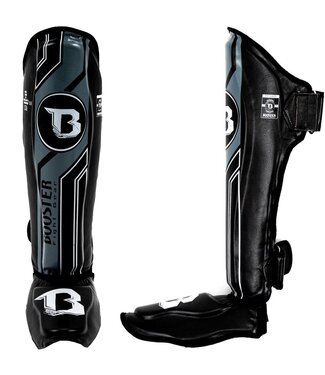 Booster Booster Kickboks Scheenbeschermers Pro Range BSG V 9 Zwart Grijs