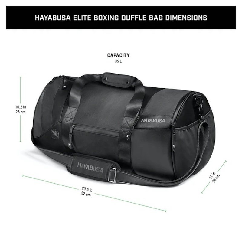 Hayabusa Hayabusa Elite Duffle Bag Sport Sporttasche Schwarz