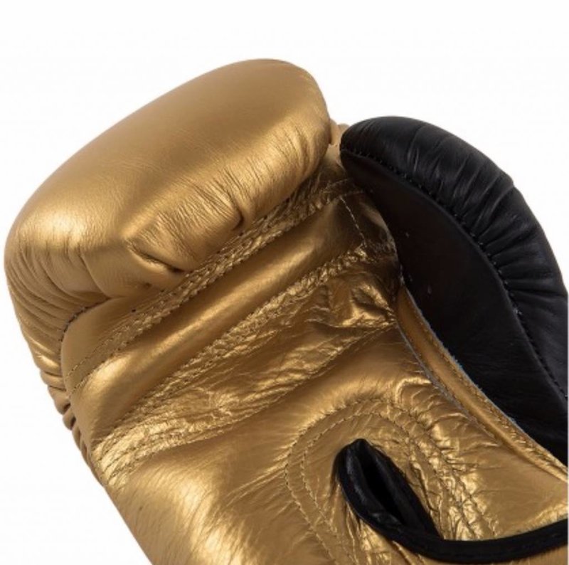 Joya Joya POWER MAX Kickboks Handschoenen Goud Zwart Leder