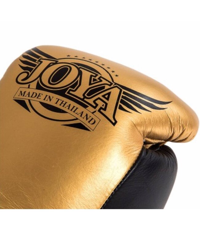 Joya Joya POWER MAX Kickboks Handschoenen Goud Zwart Leder