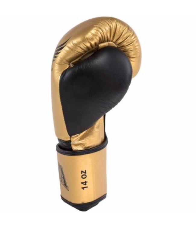 Joya POWER MAX Kickboks Handschoenen Goud Zwart Leder