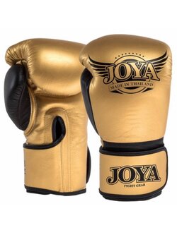 Joya Joya POWER MAX Kickboxhandschuhe Gold Schwarzes Leder