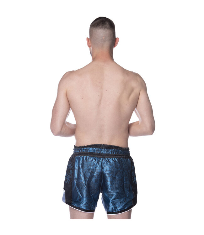 8 Weapons Muay Thai Short Carbon Yantra Petrol