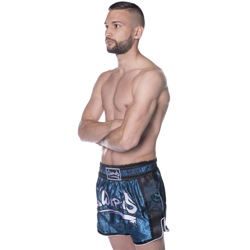 8 Weapons 8 Weapons Muay Thai Short Carbon Yantra Petrol