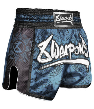 8 Weapons 8 Weapons Muay Thai Short Carbon Yantra Petrol