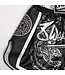 8 Weapons Muay Thai Short Carbon Sak Yant Tigers Black