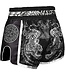 8 Weapons Muay Thai Short Carbon Sak Yant Tigers Schwarz