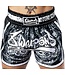 8 Weapons Muay Thai Short Carbon Sak Yant Tigers Schwarz