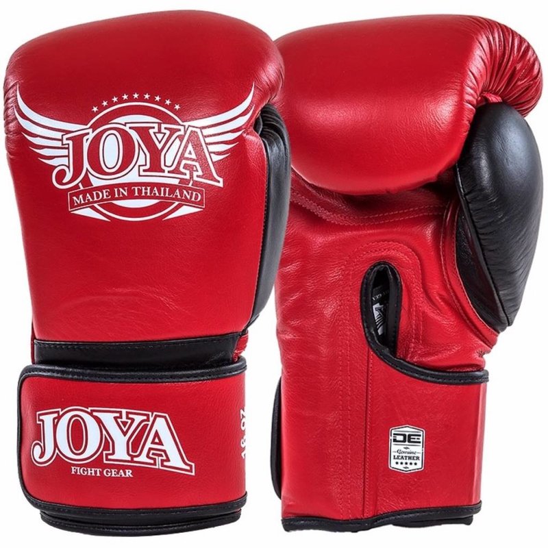 Joya Joya POWER MAX Kickboks Handschoenen Rood Zwart Leder