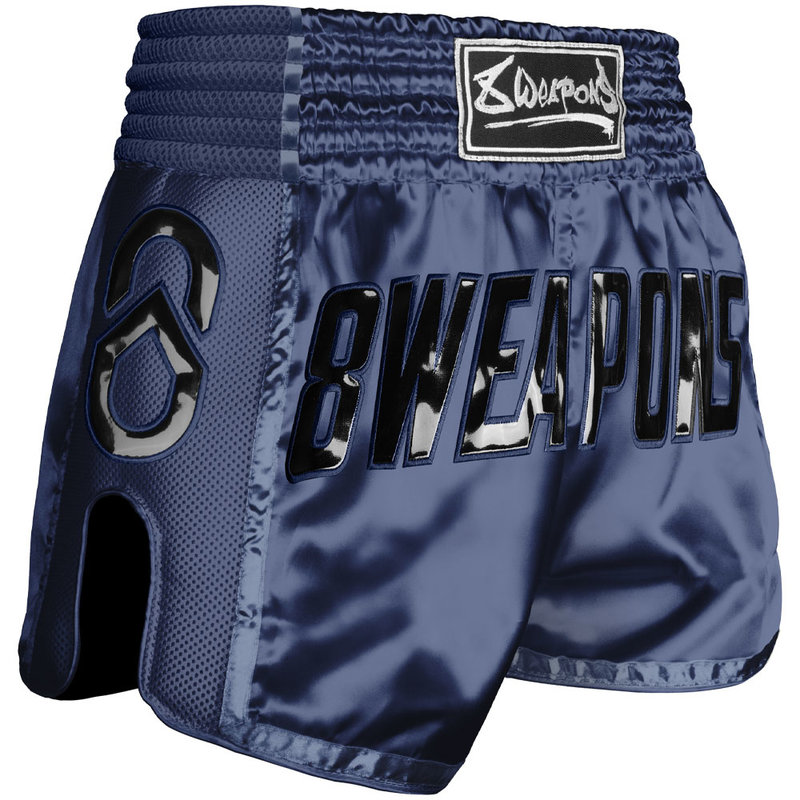 8 WEAPONS Muay Thai Shorts Super Mesh Grand Blue - FIGHTWEAR SHOP EUROPE