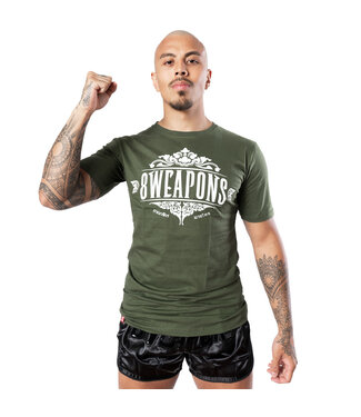 8 Weapons 8 WEAPONS T-shirt Majestic Olijfgroen