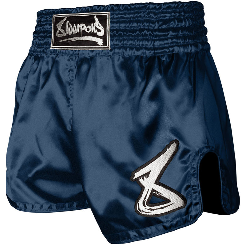 8 Weapons 8 WEAPONS Strike Muay Thai Kickboxing Short Navy Wit