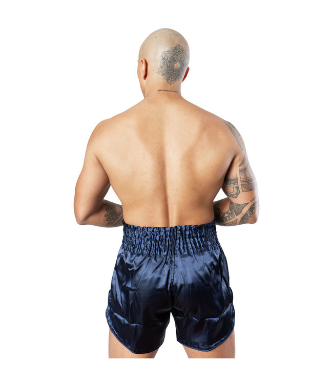 8 WEAPONS Strike Muay Thai Kickboxing Shorts Bleu White