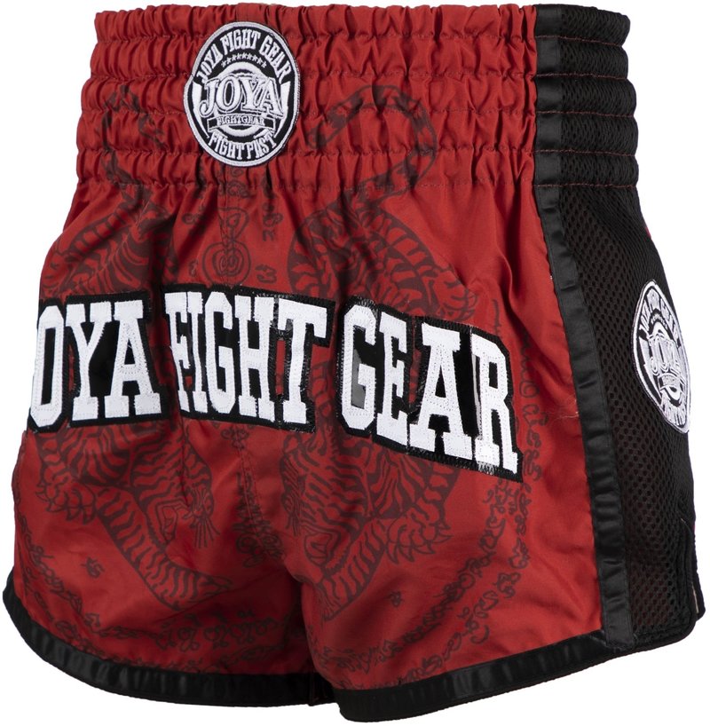 Joya JOYA Sak Yant Tiger Muay Thai Short Red