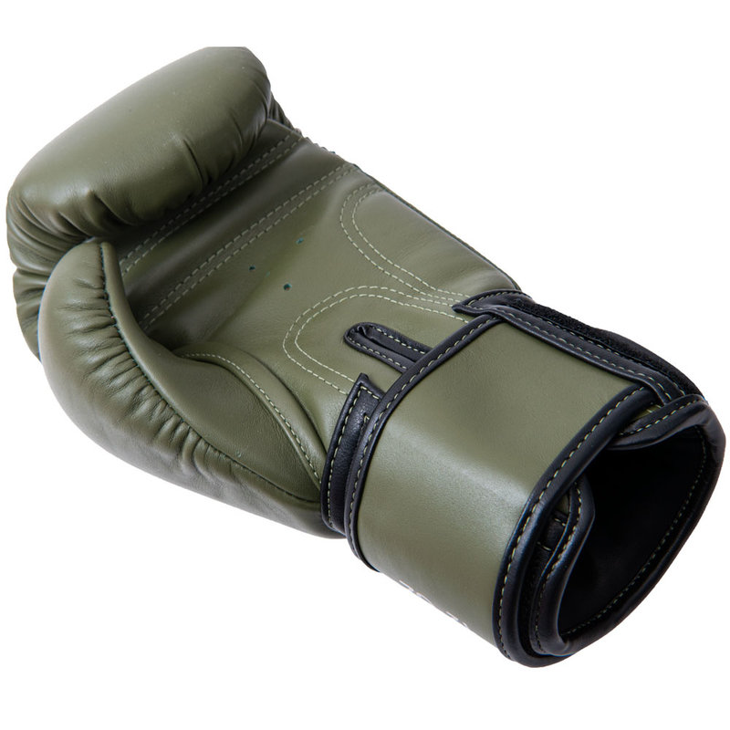 8 Weapons 8 WEAPONS Big 8 Premium Boxing Gloves Leather Olive Green