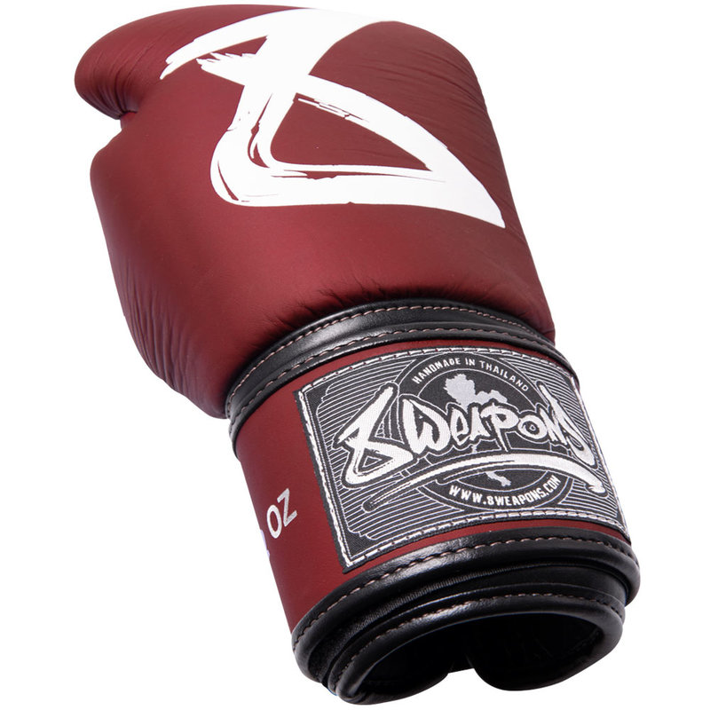 8 Weapons 8 WEAPONS Big 8 Premium Boxing Gloves Leather Burgundy