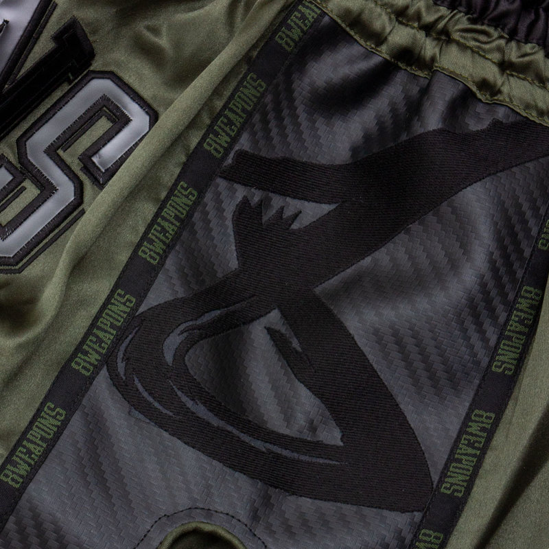 8 Weapons 8 WEAPONS Muay Thai Shorts Carbon Underworld Olive Green