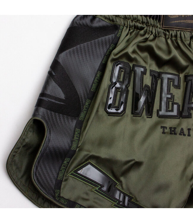 8 WEAPONS Muay Thai Shorts Carbon Underworld Olive Green