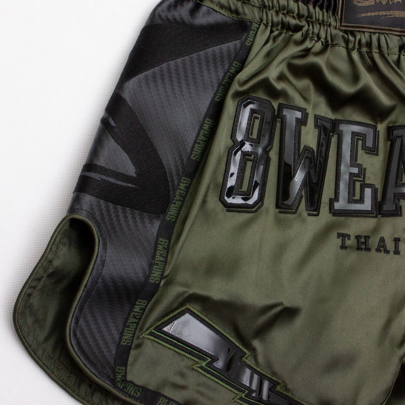 8 Weapons 8 WEAPONS Muay Thai Shorts Carbon Underworld Olive Green