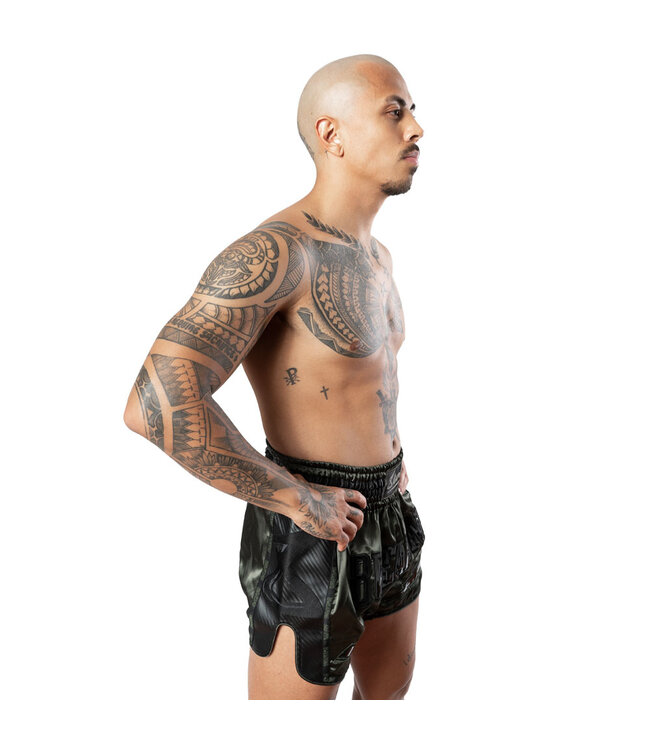 8 WEAPONS Muay Thai Shorts Carbon Underworld Olive Green