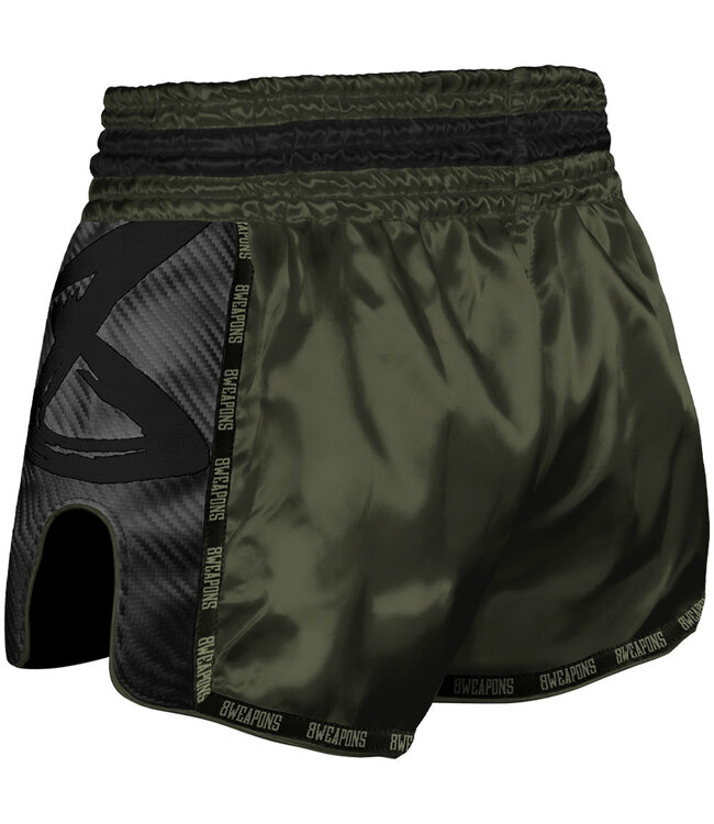 8 WEAPONS Muay Thai Shorts Carbon Underworld Olive Green