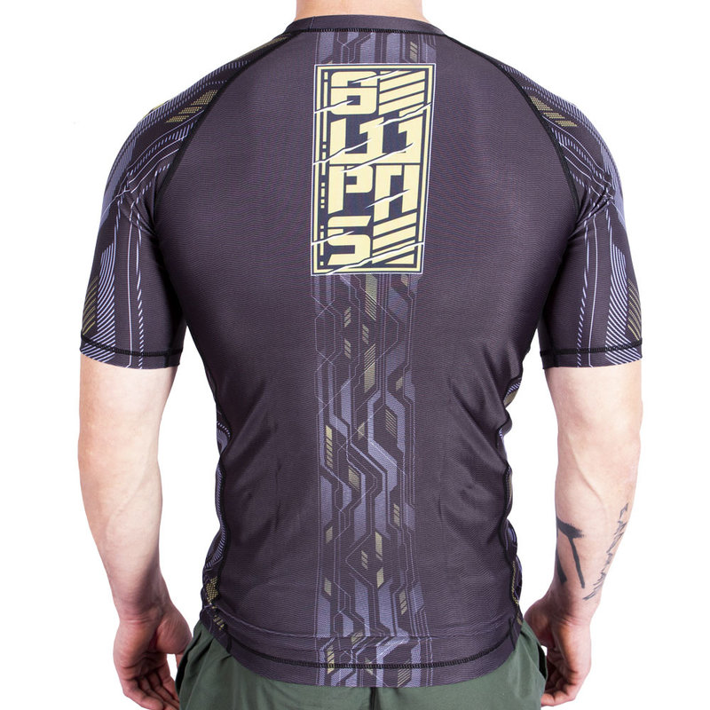 8 Weapons 8 WEAPONS Rashguard Kurzarm SAMURAI 2.0 Gold