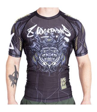 8 Weapons 8 WEAPONS Rashguard Short Sleeves SAMURAI 2.0 Gold