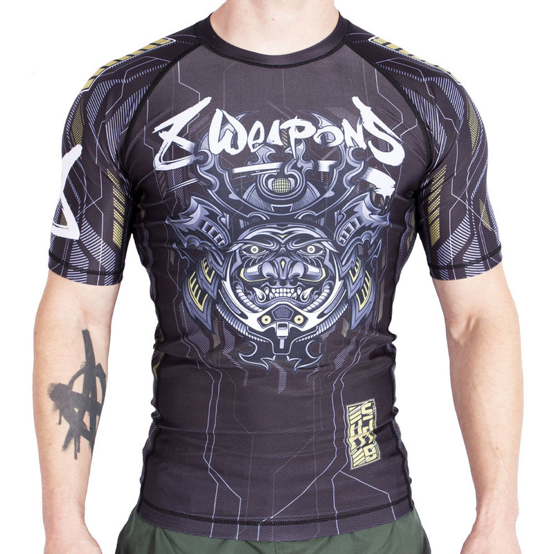 8 Weapons 8 WEAPONS Rashguard Kurzarm SAMURAI 2.0 Gold