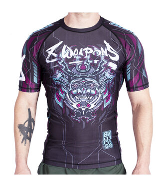 8 Weapons 8 WEAPONS Rash Guard Kurzarm SAMURAI 2.0 CYBER