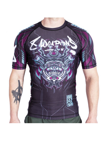 8 Weapons 8 WEAPONS Rashguard Short Sleeves SAMURAI 2.0 CYBER