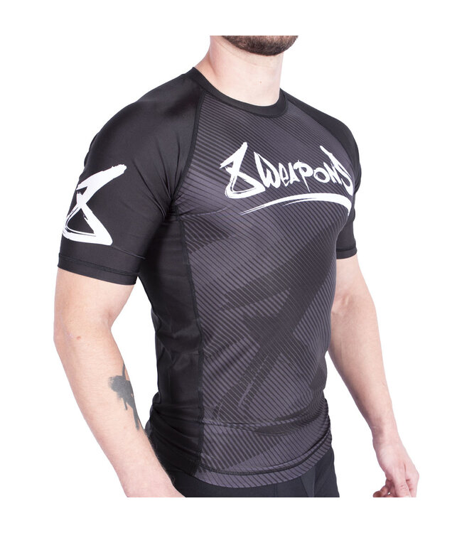 8 WEAPONS Rashguard Shorts Sleeves Strike Black
