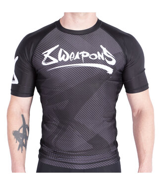 8 Weapons 8 WEAPONS Rash Guard Kurzärm Strike Schwarz