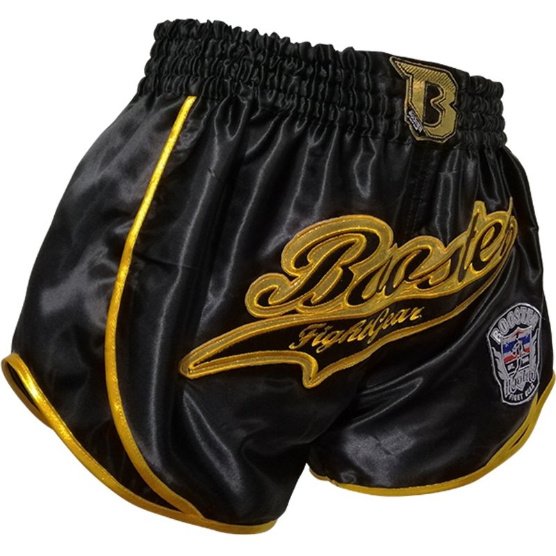 Booster Booster Kickboks Broek Retro Slugger 1 Zwart Goud