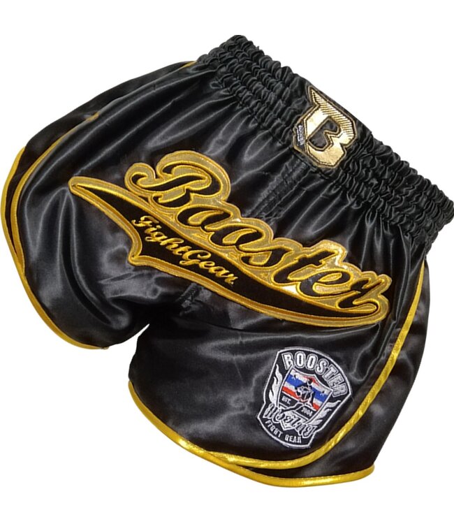 Booster Kickboxing Short Retro Slugger 1 Black Gold