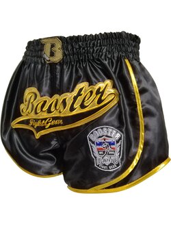 Booster Booster Kickboks Broek Retro Slugger 1 Zwart Goud