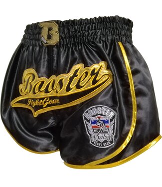 Booster Booster Kickboks Broek Retro Slugger 1 Zwart Goud