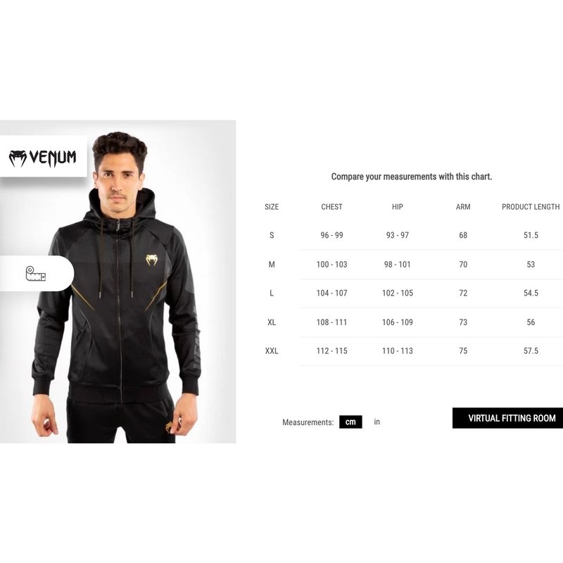 Venum Venum Athletics Hoodie Black Gold