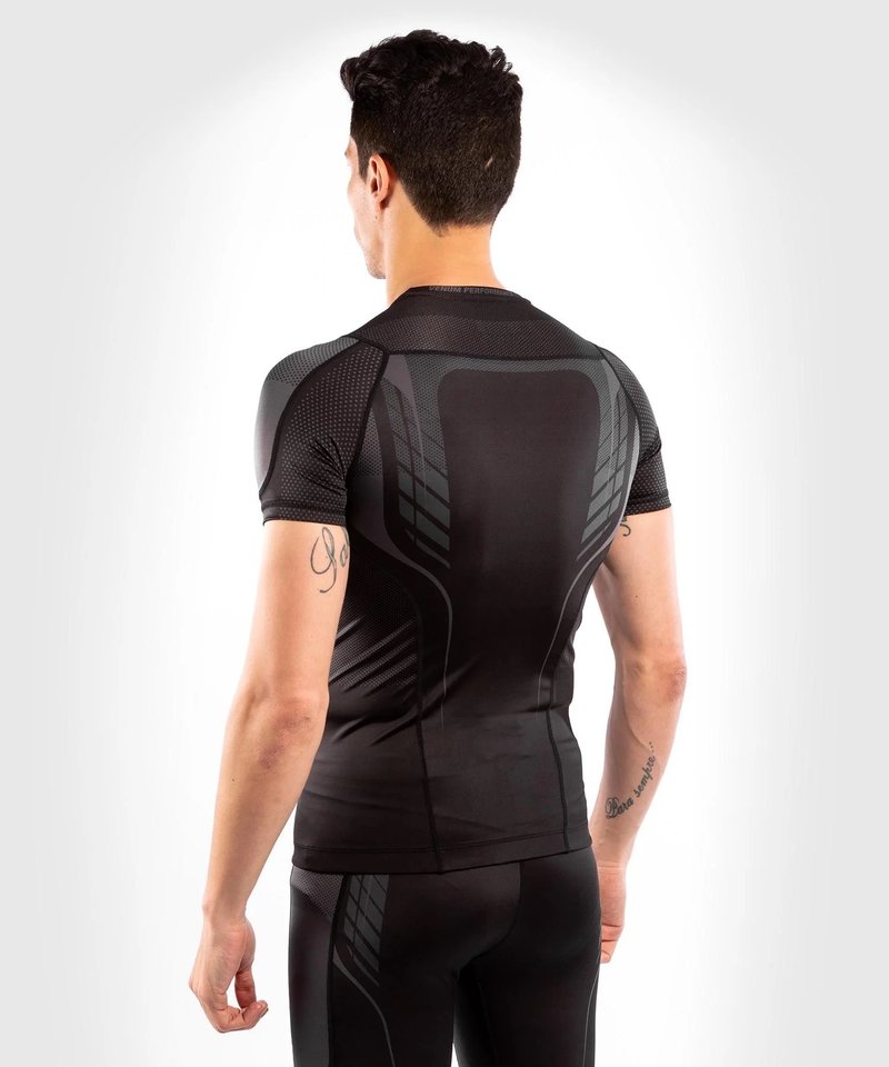 Venum Venum Athletics Compression T-Shirt Rash Guard Schwarz Gold