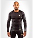 Venum Athletics Compression T-shirt Rash Guard L/S Black Gold