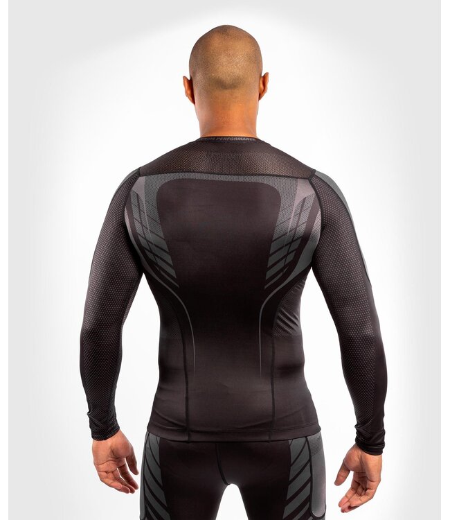 Venum Athletics Compression T-shirt Rash Guard L/S Black Gold
