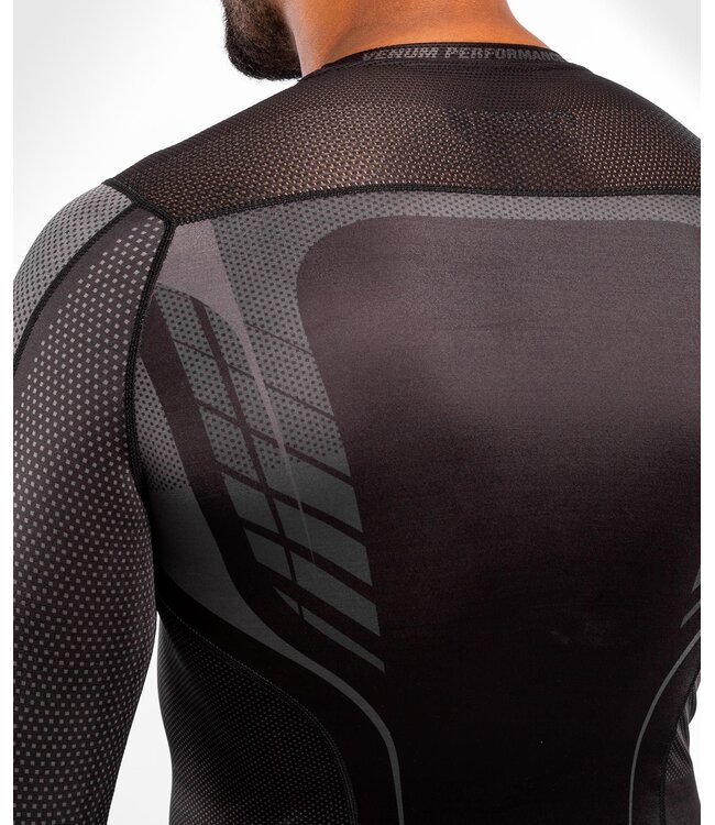 Venum Athletics Compressie T-shirt Rash Guard L/S Zwart Goud