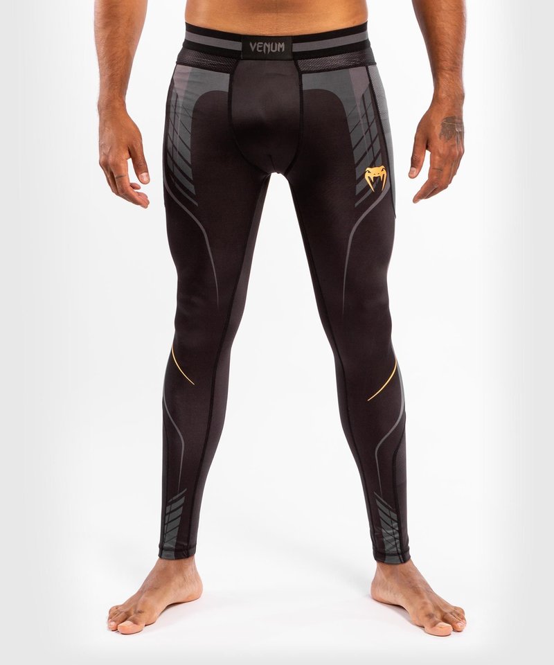 Venum Venum Athletics Compression Pants Tights Black Gold