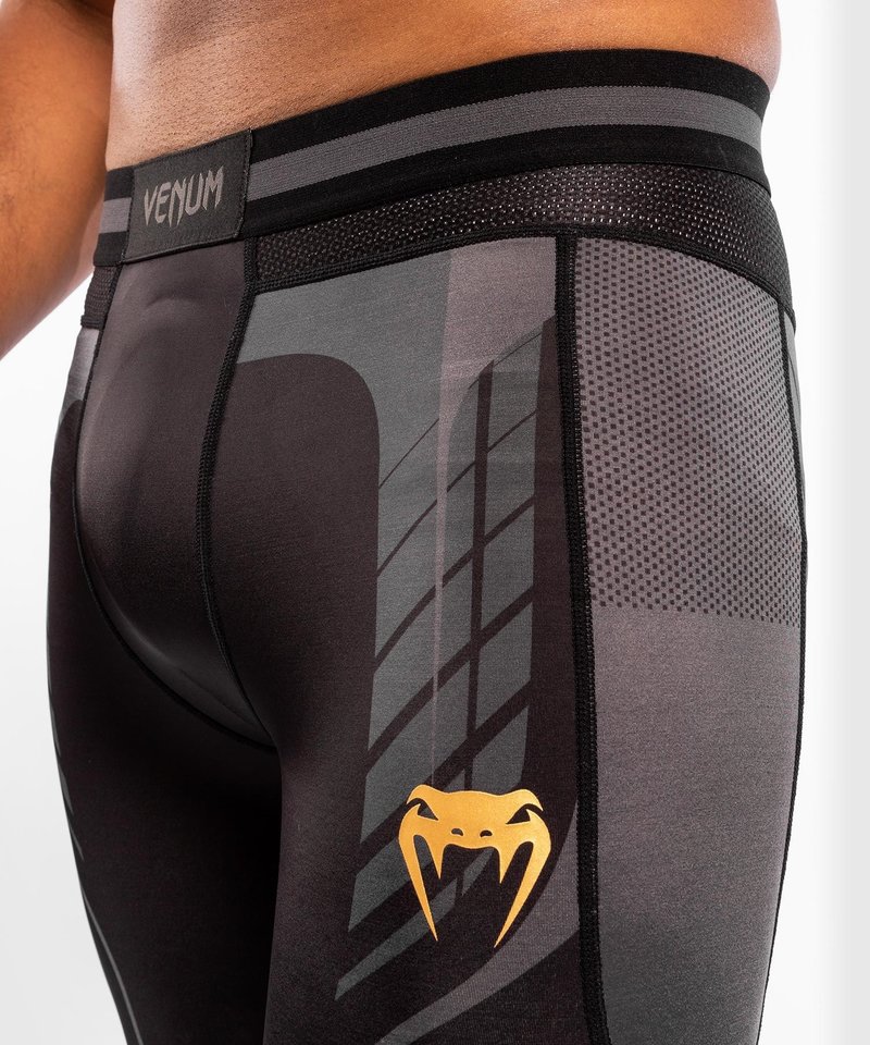 Venum Venum Athletics Compression Pants Tights Black Gold