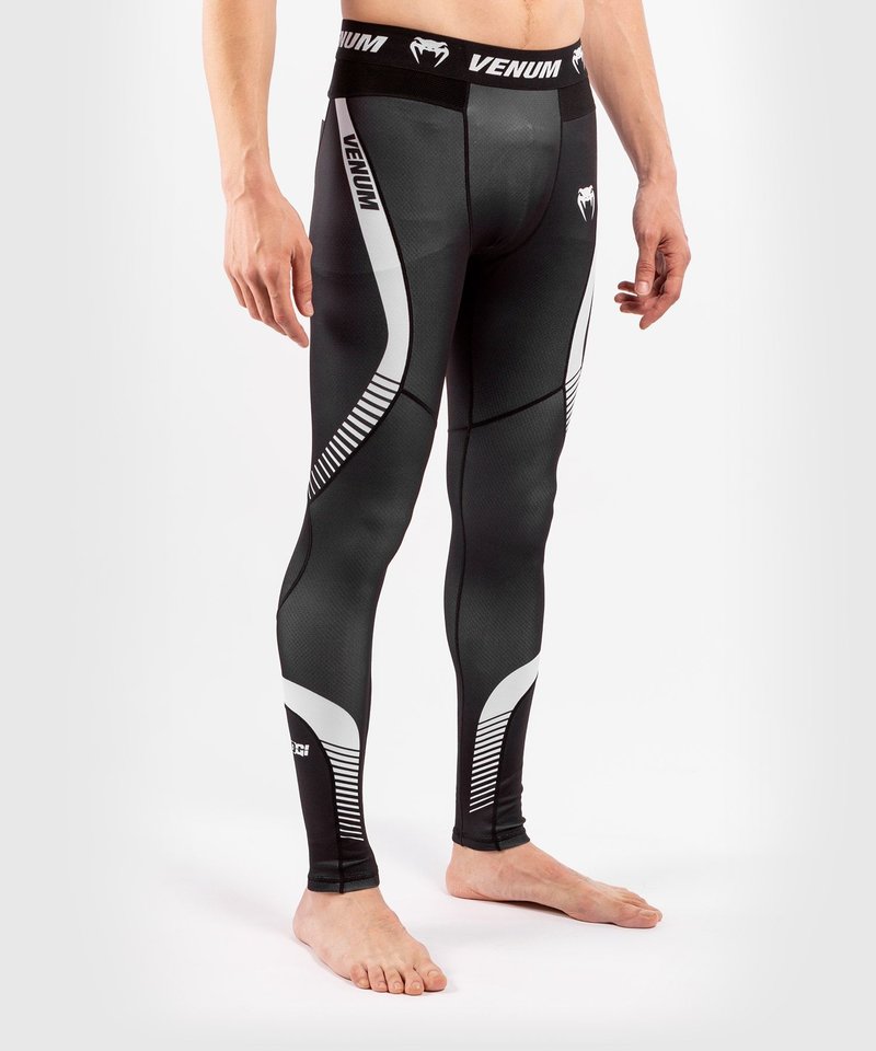 Venum Legging G-Fit Compression Pants Grey Black - FIGHTWEAR SHOP EUROPE