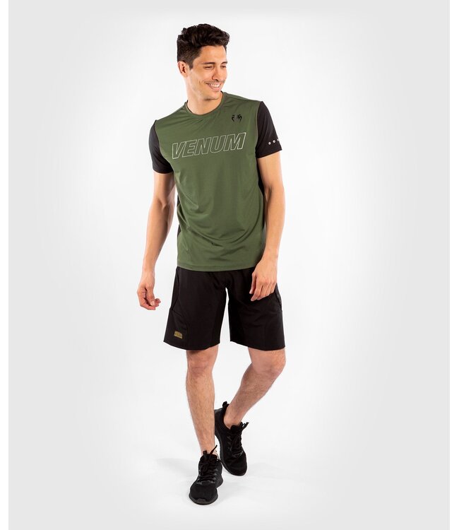 Venum Classic Evo Dry-Tech T-shirt Khaki Zilver
