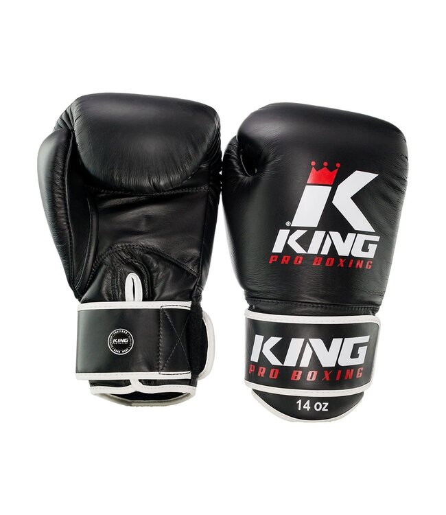 King Pro Boxing KPB Boxing Gloves Black KPB/BG 3 Leather